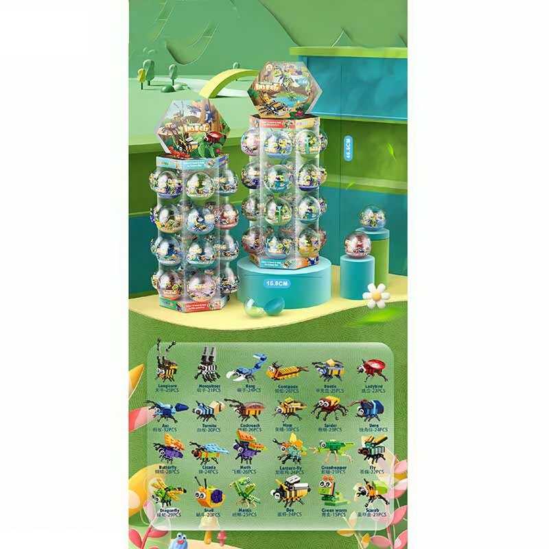 Конструктор SM 1056 A (12/2) “комахи”,  ЦІНА ЗА 24 ШТУКИ В БЛОЦІ