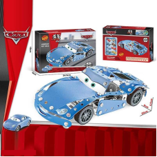 Конструктор металевий 128-4 (72/2) “Автомобіль”, інструменти, в коробці