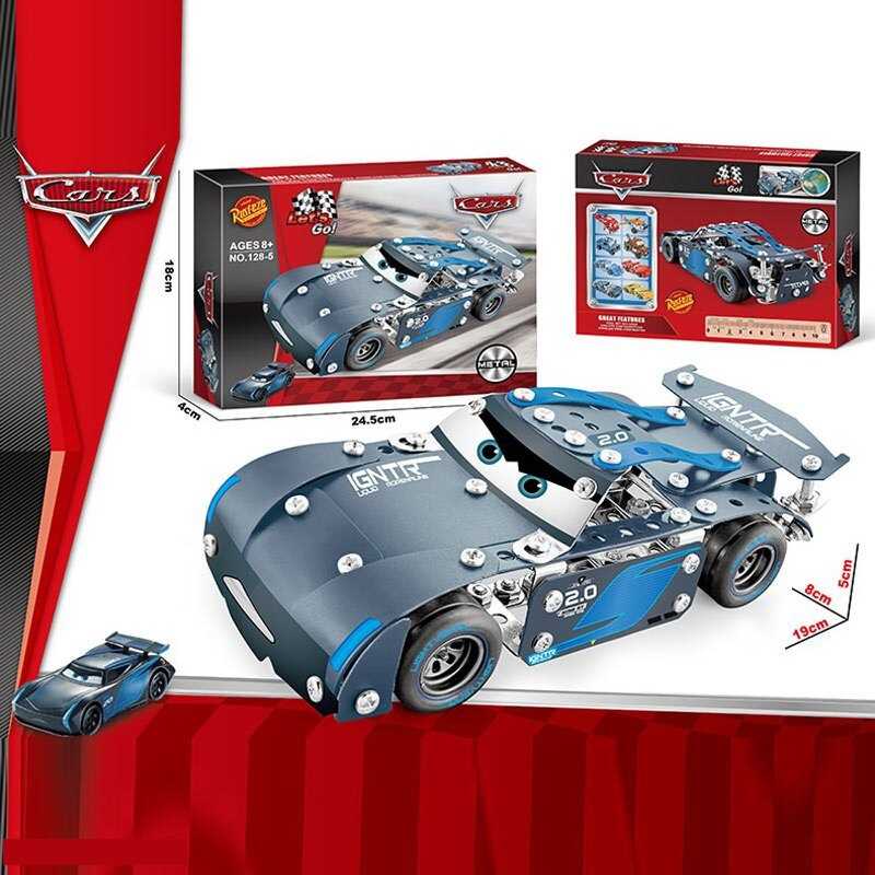 Конструктор металевий 128-5 (72/2) “Автомобіль”, інструменти, в коробці