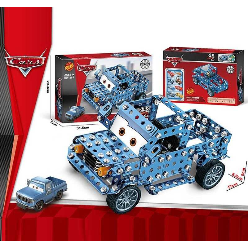 Конструктор металевий 128-7 (60/2) “Автомобіль”, інструменти, гумові шини, в коробці Конструктор металевий 128-7 (60/2) “Автомобіль”, інструменти, гумові шини, в коробці