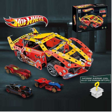 Конструктор металевий 8601 (36/2) “Автомобіль”, металопластикова машинка, інструменти, в коробці