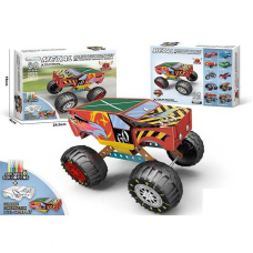 Конструктор металевий 868-10 (72/2) 128 елементів, “Автомобіль”, інструменти, змінні корпуси, фломастери, в коробці