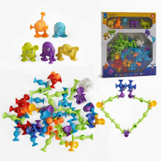 Конструктор на присосках LSB 7002 (54/2) 77 деталей, 5 стикезів, в коробці