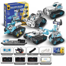 Конструктор на радіокеруванні K 96132 (12) 720 деталей, підсвічування, вбудований акумулятор, пульт, в коробці