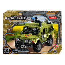 Конструктор “Військова техніка” 25919 (24) 414 деталей, “Teko“, броньована машина “Козак-2М1”, в коробці