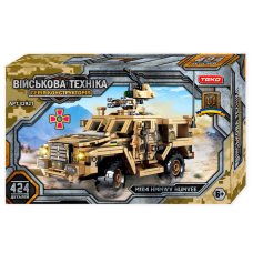 Конструктор “Військова техніка” 32921 (18) “Teko“, 424 деталі, військовий автомобіль “HMMWV M1114”, рухомі елементи, в коробці