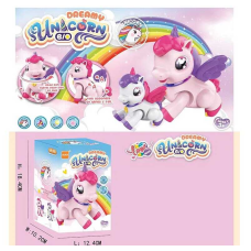 Конячка музична  RS 9046 C (60/2) 2 кольори, на батарейках, підсвітка, музика, рухається, в коробці