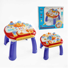 Ігровий музичний столик CY 8010 B (12) звук, підсвічування, бізіборд, мелодії, пискавка, тріскачка, люстерко, в коробці