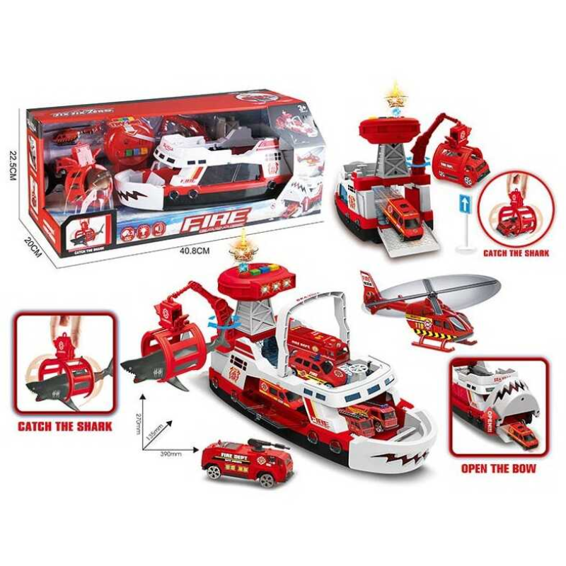 Корабель 660 S-02 (12/2) катер, акула, транспорт, світло, звук, у коробці Корабель 660 S-02 (12/2) катер, акула, транспорт, світло, звук, у коробці