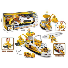 Корабель 660 S-03 (12/2) катер, акула, транспорт, світло, звук, у коробці