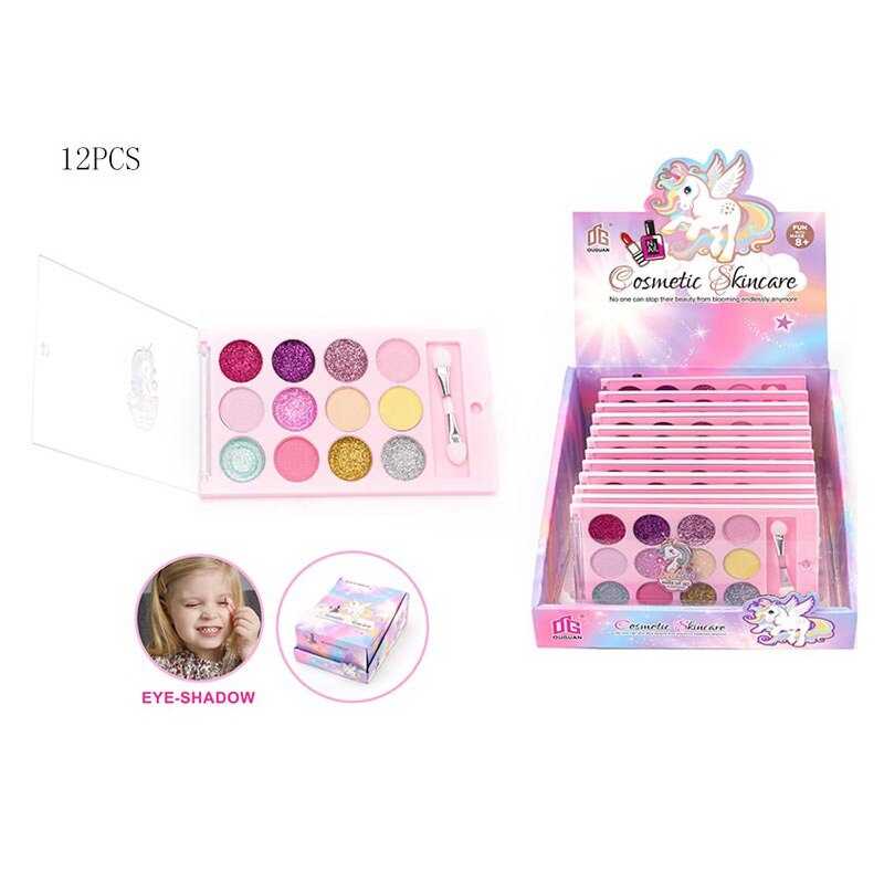 Косметика 2625 H (24/2) ЦІНА ЗА 12 ШТУК У БЛОЦІ, тіні для повік, глітер, аплікатор, в коробці