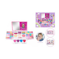Косметика 2631 C (36/2) тіні для повік, блиски для губ, рум’яна, аплікатори, дзеркальце, наліпки, в коробці