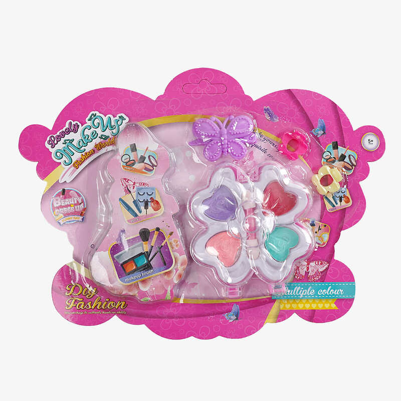 Косметика 557 L-16 (480/2) тіні, аплікатор, прикраси для волосся, на листі