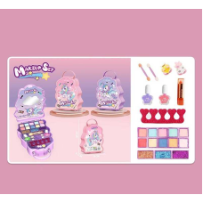 Косметика AA 2811 (140/2) лаки, помада, тіні, глітер, аплікатори, аксесуари для манікюру, в боксі