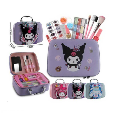 Косметика B 340 (60/2) 3 види, тіні, 2 лаки, помада, накладні нігті, пензлики, дзеркало, у валізі ВИДАЄТЬСЯ МІКС ВИДІВ