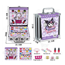 Косметика FT 2077 A (48) тіні, помади, блискітки, лаки, бафи, браслет, у валізі