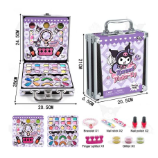 Косметика FT 2077 B (48) тіні, помади, блискітки, лаки, бафи, браслет, у валізі