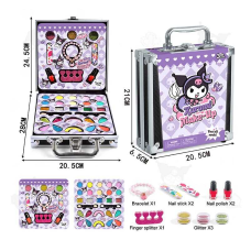 Косметика FT 2077 C (48) тіні, помади, блискітки, лаки, бафи, браслет, у валізі