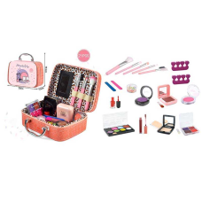 Косметика FT 2100 F (72) тіні, рум“яна, аплікатор, помада, пилочки для нігтів, лак, пудра, пензлики, хайлайтер, декоративні блискітки, у валізі 