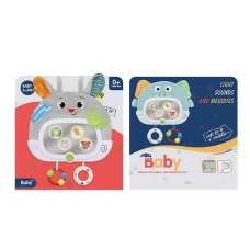 Брязкальце 1941-3 (24) “Зайченя”, мелодії, підсвічування, дзеркальце, брязкальця, в коробці