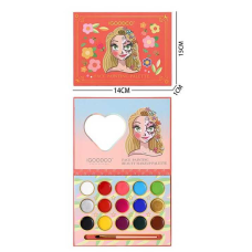 Косметика IG 3002 (192) аквагрим 15 кольорів,аплікатор, у плівці 