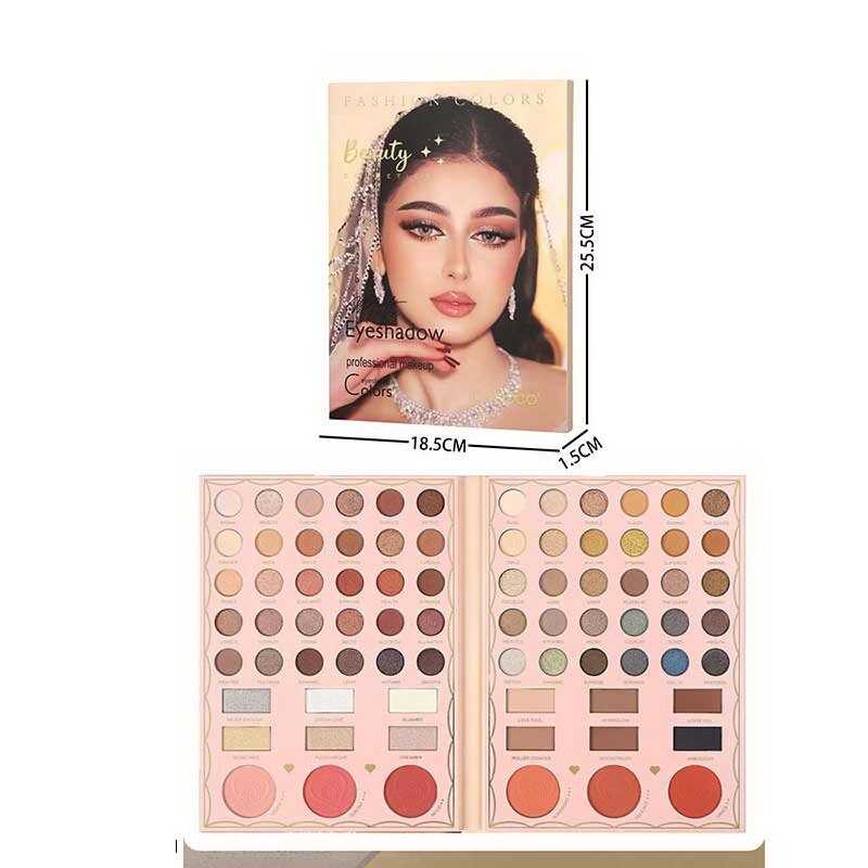 Косметика IG 3070 (96/8) 60 кольорів тіней, хайлайтери, рум“яна, у коробці