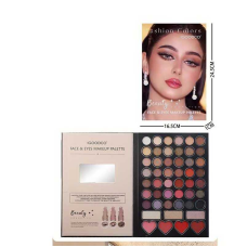 Косметика IG 3071 (96/8), рум’яна, хайлайтери, 42 кольорів тіней, дзеркало, в коробці 