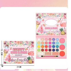 Косметика IG 3086 (144/12) палетка, 30 кольорів, пензлик, дзеркальце, у плівці