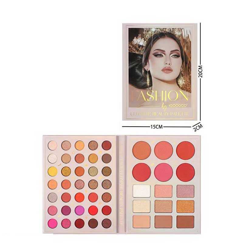 Косметика IG 3105 (96) 35 кольорів тіней, набір хайлайтерів та рум“ян, у коробці