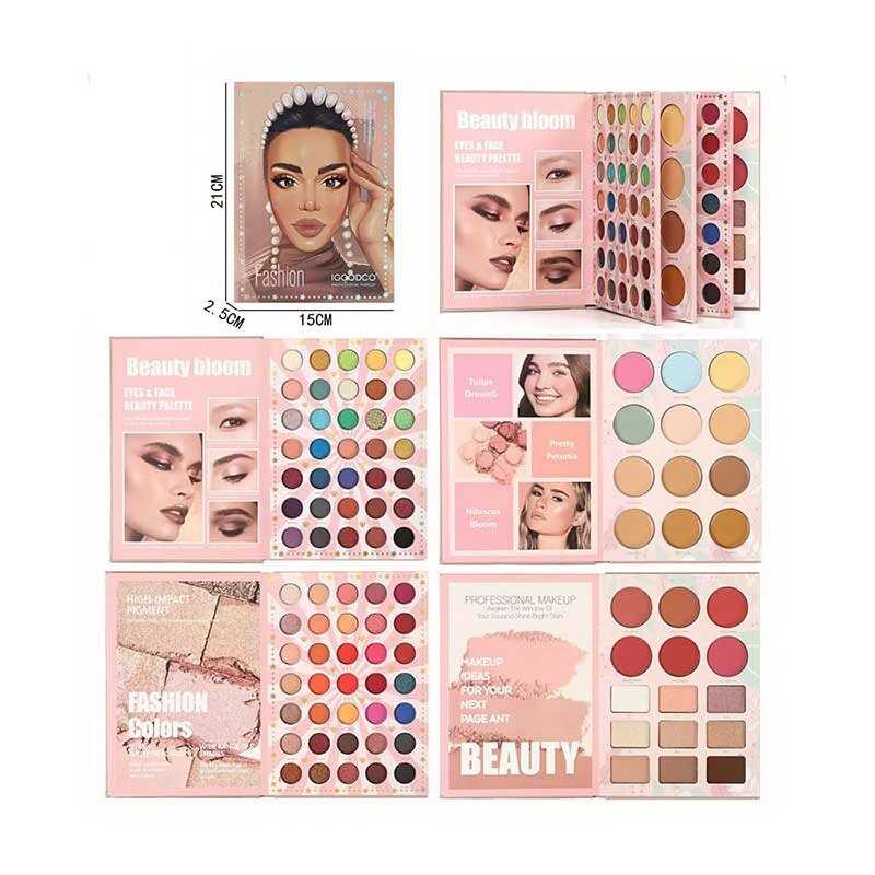 Косметика IG 3106 (96) “книжка”, тіні, рум“яна, пудра, хайлайтери, в пакеті 