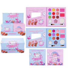 Косметика IG 3143 (8) ЦІНА ЗА 24 ШТУКИ В БЛОЦІ, тіні, рум“яна, хайлайтер, аплікатор, в коробці