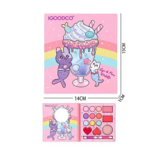 Косметика IG 35512 (192) 9 кольорів тіней та аплікатори, рум“яна, блиск для губ, у коробці