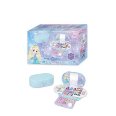 Косметика J 5002 (12/2) 8 тіней, 8 глітерів, лаки, пензлі, рум’яна, пудра, олівці, спонж,  блиски для губ, дзеркало, органайзер, в коробці