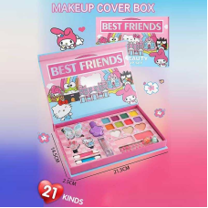 Косметика LK 28582 (144) тіні, хайлайтер, рум“яна, помада, лак для нігтів, аплікатори, прикраси для волосся, у плівці