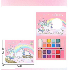 Косметика LK 5065 (192/16) 16 кольорів тіней, пензлик, дзеркальце, рум’яна, контуринг, в коробці