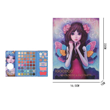 Косметика LK 5117 (96) 46 кольорів, матові та глітерні тіні, рум“яна, 2 аплікатори, в коробці 