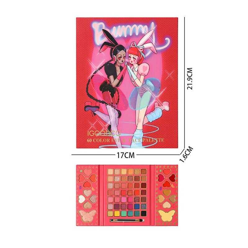 Косметика LK 5137 (96) тіні, хайлайтер, рум’яна, помади для губ, консилер, контуринг, в коробці 