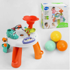 Ігровий музичний столик Е 8999 (3) “Hola“ світло, звук, мелодії, 3 м“ячики, в коробці