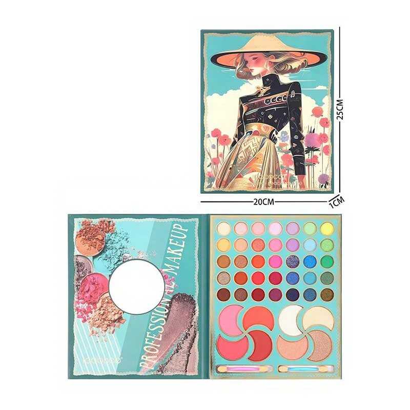 Косметика LK 5172 (96) 35 кольорів тіней, хайлайтери, рум“яна, у плівці