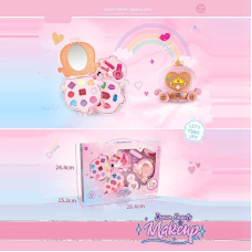 Косметика M 716 (36/2) тіні, аплікатори, пензлики, помада, блиск, глітер, лак і пилочки для нігтів, в коробці