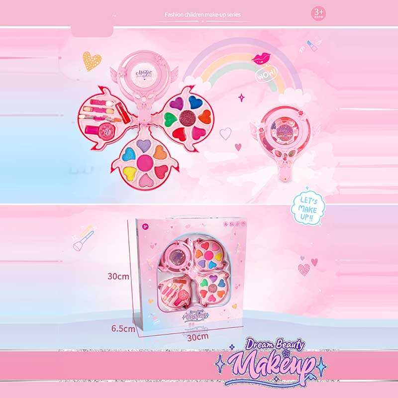 Косметика M 719 (48/2) розкладна палетка, тіні для повік, рум’яна, лак, бальзам для губ, аплікатори для тіней, блиски для губ, глітер, в коробці