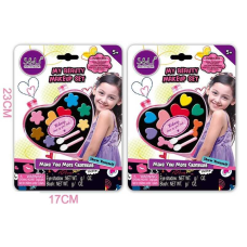 Косметика S 21617 D/1-2 (192/2) 2 види, тіні, рум“яна, блиски, помади, на листі