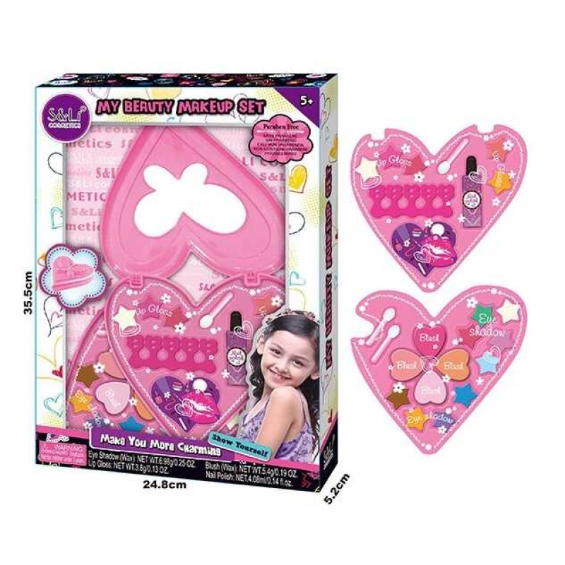 Косметика S 21650 (24/2) тіні, блиски, лак, пилка, в коробці