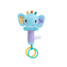 Брязкальце 24606 W/B (180) “Слоник”, текстиль, пискавка, брязкання, кольорові кільця, в пакеті