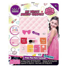 Косметика S 22827 (96/4) 6 тіней, 6 рум“ян, 6 блисків для губ, аплікатор, пензлики, на листі