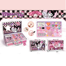 Косметика XF 1819 B (40/8) тіні для повік, румяна, помада, аплікатори, лак, хайлайтер, у боксі