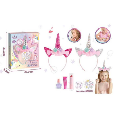 Косметика з прикрасами AA 2612 (120/2) 2 види, обруч, лак для нігтів, блиск, помада, наліпки, в коробці