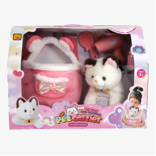 Кошеня 933-141 E (8/2) звук серцебиття, сумка-переноска, пляшечка, фен, щітка, в коробці, в коробці