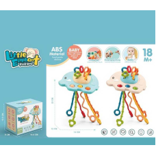 Брязкальце 2890 (120) 2 кольори, слоненя, пальчикова гра, pop it, прорізувач, в коробці