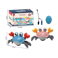 Краб 66-120 (48) 2 кольори, акумулятор - 3.7 V, пульт, USB - кабель, підсвічування, пісня англійською мовою,  рухливі кінцівки, в коробці